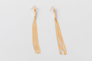 EXTRA LONG GOLD EARRINGS